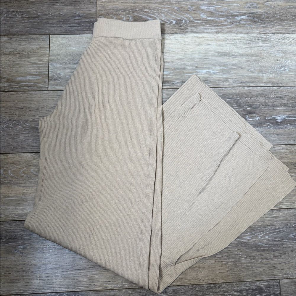 Glassons Beige Wide Leg Tan Pants Sz 8
